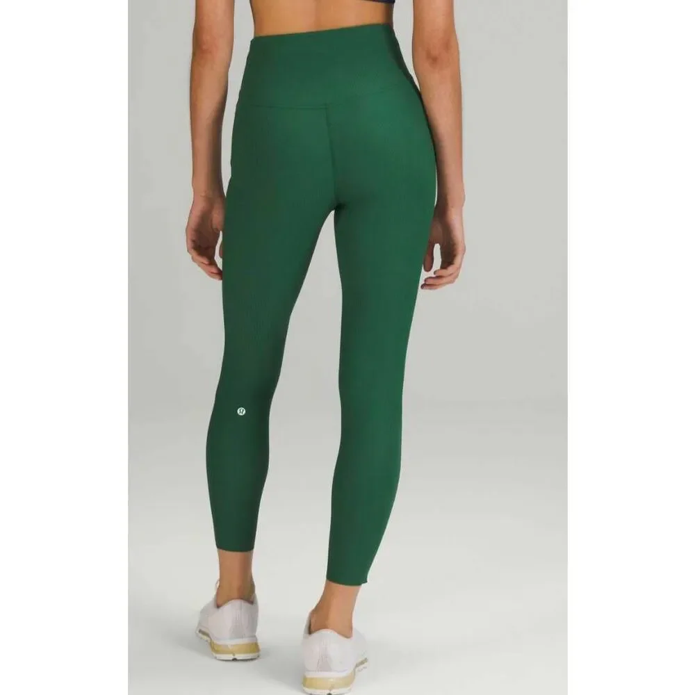 LULULEMON ATHLETICA Base Pace High-Rise Ribbed Tight 25' Size 8 - Picture 2 of 8